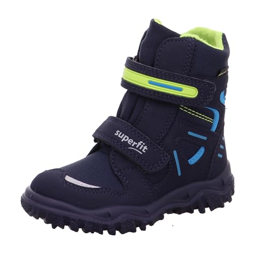 Superfit Jungen - Schuhe HUSKY Boot, Schneestiefel, BLAU/GRÜN 8000, 34 im Sale