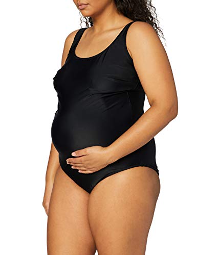 Anita Maternity Damen Badeanzug 9571 Schwangerschafts-Einteiler, Gr. 42 (C), Schwarz (schwarz 001)