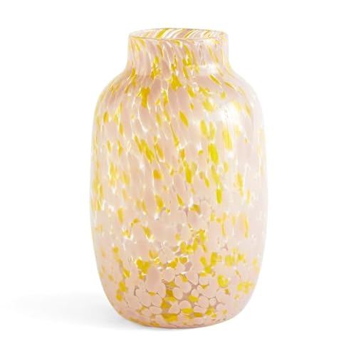 Hay Splash Vase aus Glas gefertigt, in der Farbe: Gelb/Rosa, Maße: D: 14,5 cm, H: 22,5cm, AB503-A603-AG55 im Sale