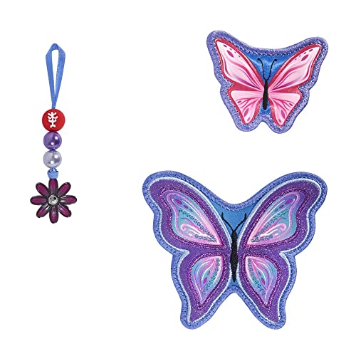 Step by Step Magic MAGS „Butterfly Maja“, 3-teilig, 2 Magnet-Applikationen und 1 Anhänger, Ergänzung für Schulranzen oder Vorschulrucksack, blau-lila-rosa im Sale