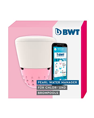 BWT Pearl Water Manager - Chlor & Brom | Smarte Poolboje zur Wasseranalyse | Echtzeitinfo per App zu pH Wert, Wassertemperatur uvm. | Starker Akku