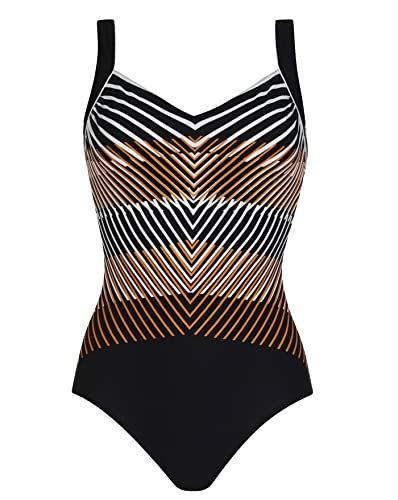 Sunflair Badeanzug mit Softcups und Shapewear schwarz/braun 46 C im Sale