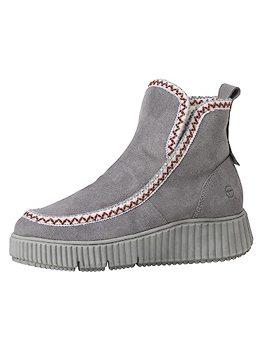 Tamaris Damen Boots Leder Winter gefüttert; GREY/grau; EU im Sale