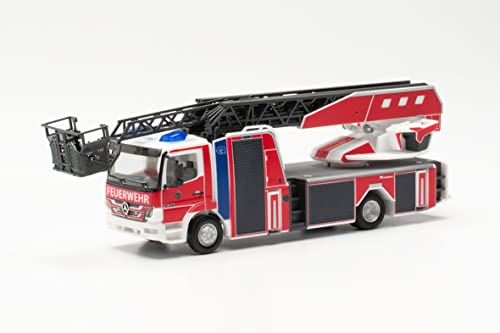 herpa 096959 Mercedes-Benz Atego Rosenbauer Drehleiter „Feuerwehr Bremen“ Miniaturmodell, Rot