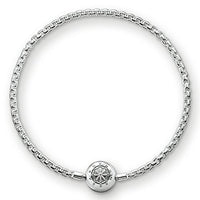 Thumbnail for Thomas Sabo Damen-Armband Klappschloss Medailon 925 Silber 21 cm - KA0001-001-12-L22 im Sale