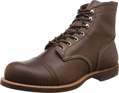 Red Wing Herren Iron Ranger Leder Amber Stiefel 44 EU