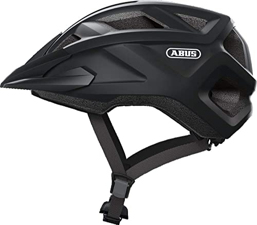 ABUS Unisex Fahrradhelm, Schwarz (Velvet Black), S (48-54 cm)