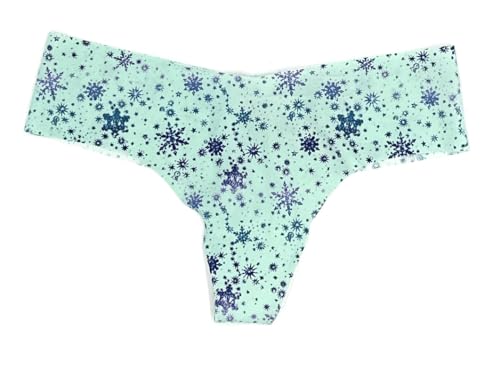 Victoria's Secret No Show Thong Panties für Damen, Blau, im Sale