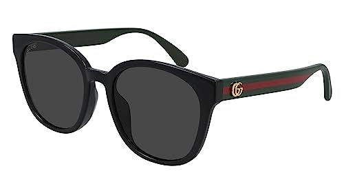 GUCCI Womens GG0855SK Sunglasses, Black-Green-Grey, 56 im Sale