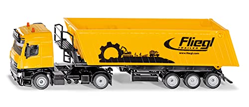 siku 3537, LKW mit Muldenkipper, 1:50, Metall/Kunststoff, Gelb, Kippbare Mulde im Sale