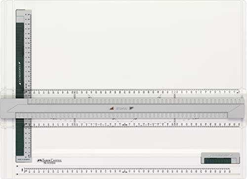 Faber-Castell 171273 - Zeichenplatte A3 TK-SYSTEM, mit Führungsnuten und Zirkelabgriffskala