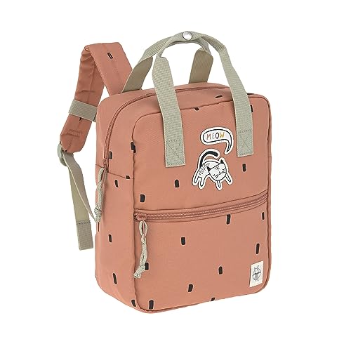 LÄSSIG Kinderrucksack mit Brustgurt Kindergartentasche Kindergartenrucksack 28 cm, 7 Liter, 3 Jahre/Mini Square Backpack Happy Prints Karamell im Sale