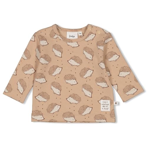 Feetje Baby Longsleeve AOP - Hedge Hugsn, Sand, 68 im Sale