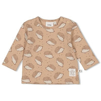 Thumbnail for Feetje Baby Longsleeve AOP - Hedge Hugsn, Sand, 68 im Sale