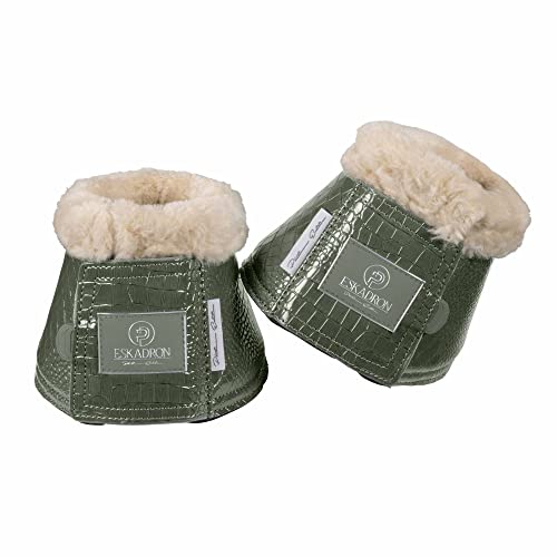 Eskadron Hufglocken Croco FauxFur Platinum 22 ashgreen im Sale