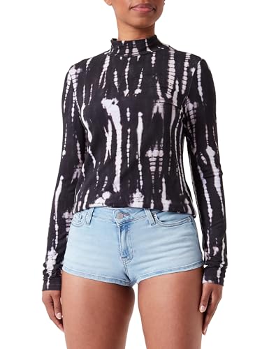 Scotch & Soda Damen All Over Printed Long Sleeved T-Shirt, Tie Dye Rope, im Sale