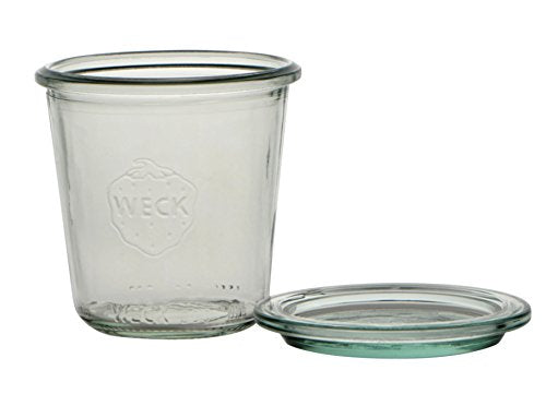 Weck 12er Set Sturzgläser 140ml inkl. Deckel, Glas, Durchsichtig, 140 im Sale