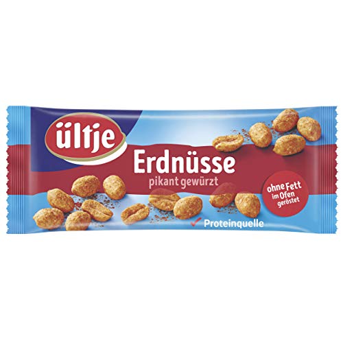 ültje Erdnüsse, pikant gewürzt, ohne Fett geröstet, 10er Pack (10 x 50 g) im Sale