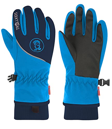 Trollkids Trolltunga Wasserabweisende Handschuhe, Marineblau/Hellgrün, im Sale