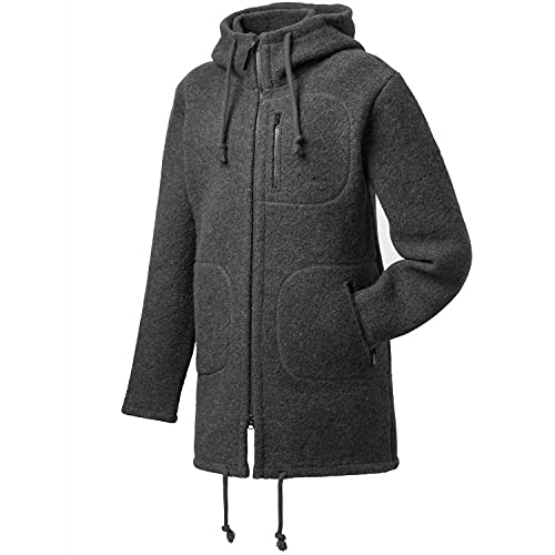 Mufflon Herren Wollmantel Mu- Patrick W300 Anthra dunkelgrau - im Sale