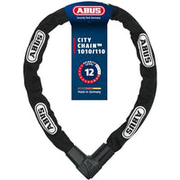 Thumbnail for Abus Kettenschloss Citychain 1010/110 – Fahrradschloss aus gehärtetem Stahl – Sicherheitslevel 12 – 110 cm – 12042 – Schwarz, Schwarz (Black) im Sale