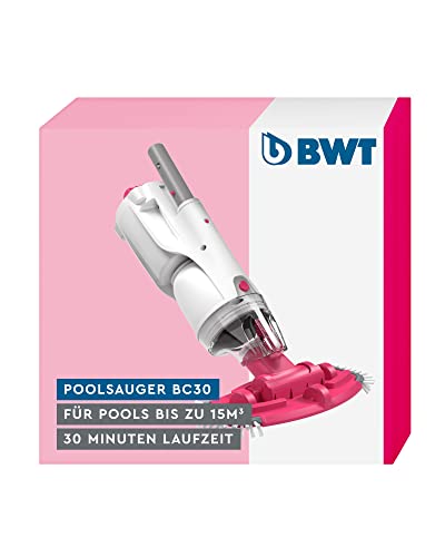 BWT Poolsauger BC30 | Effiziente Reinigung von Pools bis 15 m³ | Kabelloser Betrieb mit maximaler Bewegungsfreiheit | Hohe Saugleistung