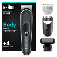 Thumbnail for Braun Series 5 Bodygroomer / Intimrasierer Mann, Körperpflege- und Haarentfernung für Herren, für Brust, Achseln, Kammaufsätze 1 – 11 mm, wasserdicht, 100 Min. Laufzeit, BG5370 im Sale