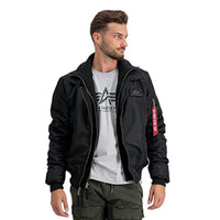 Thumbnail for Alpha Industries Herren CWU Jet Blast Bomberjacke, Black, Large im Sale