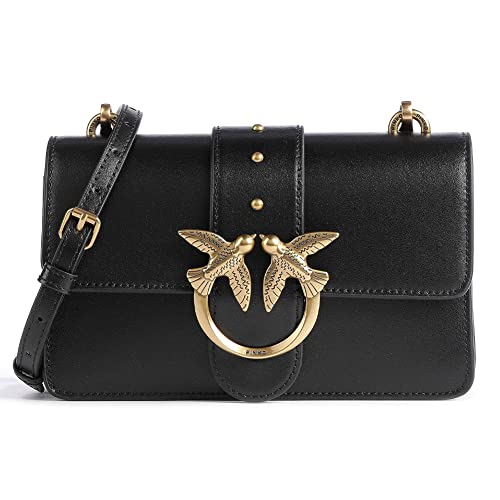 Pinko, Mini Love Bag One Simly, Damen-Tasche, Einheitsgröße, Z99q Schwarz-Antik-Gold, Einheitsgröße im Sale