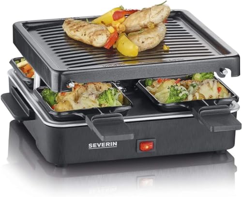 SEVERIN Mini Raclette-Grill für 4 Personen, schwarz, RG 2370 im Sale