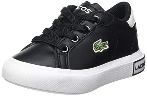 Lacoste Jungen Unisex Kinder POWERCOURT 0721 1 Sui Sneakers, Blk/Wht, 19.5 EU im Sale