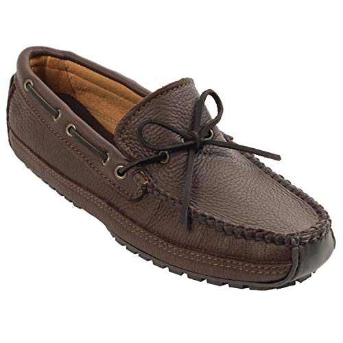 Minnetonka Herren 758X Moosehide Weekend Moc Mokassin, Brown (Carmel) im Sale