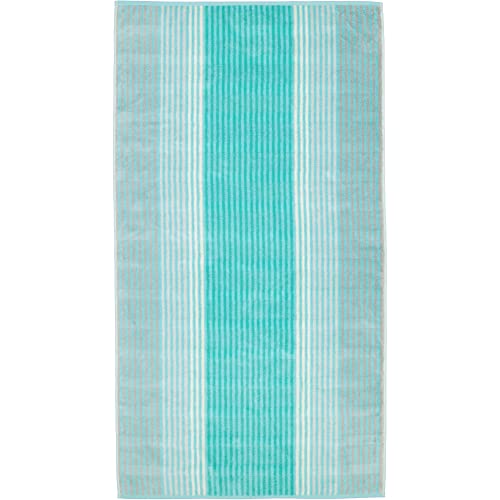 Cawö Home Handtücher Noblesse Cashmere Streifen 1056 Mint - 14 Duschtuch 80x150 cm im Sale