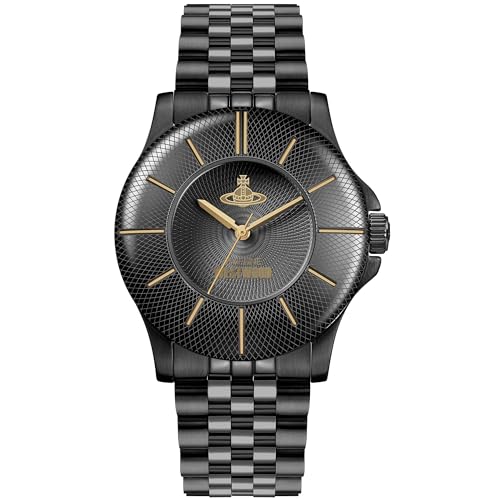 Vivienne Westwood Walbrook Damen-Quarzuhr, Analoganzeige, 37 mm, Schwarz im Sale