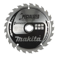 Thumbnail for Makita B-62985 EFFICUT Kreissägeblatt Ø 165 x 1,4 x 20 mm, 25 Zähne, 23° Zahnwinkel, für saubere und schnelle Schnitte in Holz, für Akku-Handkreissägen im Sale