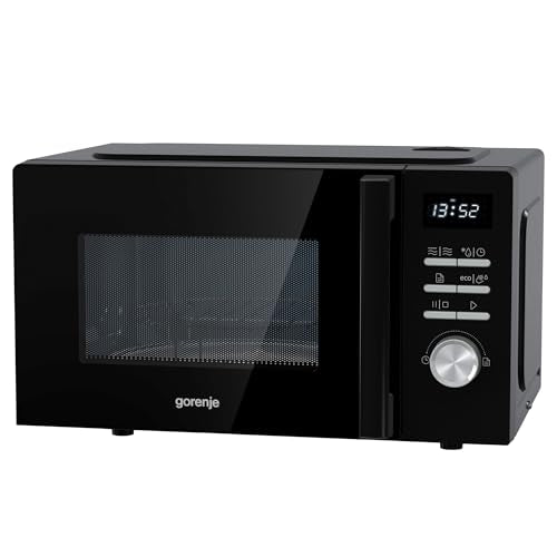 Gorenje Mikrowelle mit Grill, 20 L, 800 W Mikrowellenleistung + 1000 W Grillleistung, SmartDisplay, AquaClean, SuperCombo Program, Kindersicherung, Glasdrehteller - MO20A4BH im Sale