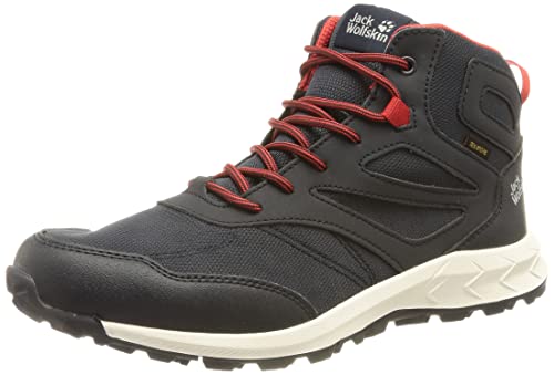 Jack Wolfskin Unisex Woodland Texapore Mid K Walking-Schuh, Night Blue/Red, 34 EU im Sale