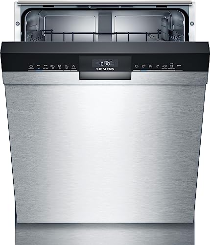 Siemens SN43HS41TE iQ300 Unterbau Geschirrspüler/E / 92 kWh / 12 MGD/Smart Home kompatibel via Home Connect/hygiene Plus Programm/vario Korb System, Silber im Sale