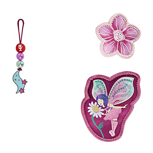 Step by Step Magic MAGS „Fairy Freya“, 3-teilig, 2 Magnet-Applikationen und 1 Anhänger, Ergänzung für Schulranzen oder Vorschulrucksack, rosa-rot im Sale