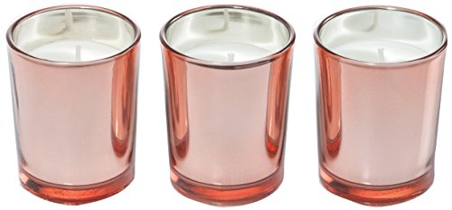 Ritzenhoff 5090004 Aroma Naturals Luxury Duftkerze 3er Set, Glas, Schwarz/Rosa, 5 x 5 x 6 cm, 3-Einheiten im Sale