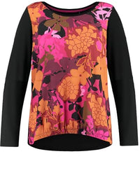 Thumbnail for Samoon Damen Langarmshirt mit floraler Blusenfront Langarm floral Amazing Pink Gemustert 50 im Sale