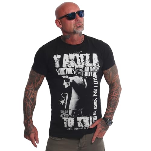 Yakuza Herren Sometimes T-Shirt, Schwarz, im Sale