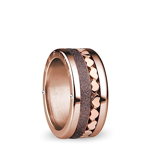 BERING Austauschbar Ringkombination für Damen in Rosé Gold & Braun mit einzigartigem Twist- & Change System, Spree im Sale