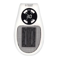 Thumbnail for Russell Hobbs RHPH2001 Heater with Ceramic Plug-in Heater, 500 W, Adjustable Thermostat, 12-Hour Timer and LED Display, 2 Fan Speeds, White im Sale