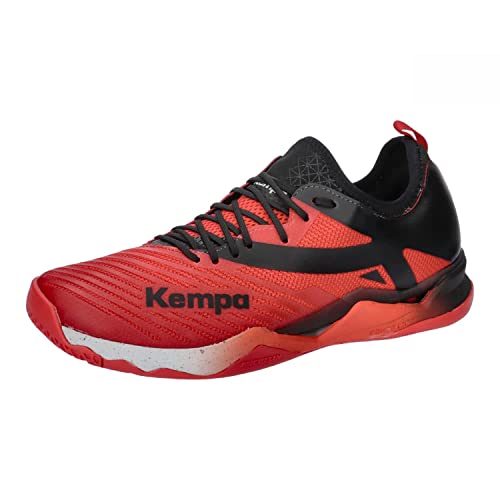 Kempa Unisex Wing Lite 2.0 Handballschuhe, Sportschuhe, Turnschuhe, Rot Schwarz, 46 EU EU