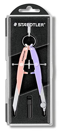 Thumbnail for STAEDTLER Mars Comfort 556 Zirkel, hohe Qualität mit Spindelführung Mitteltriebspindel, exakt und präzise, pastell-pink und pastell-lavendel, stabiles Etui mit Klappdeckel, 556 00-PA2