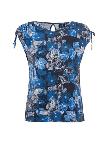 s'questo Shirt 1/2 V-Ausschnitt, florales Muster Navy Soquesto Kollektion C´est la Vie im Sale