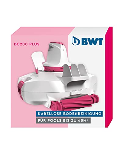 BWT Akku-Poolroboter BC200 Plus | Für Pools Mit Einer Bodenfläche Von Bis Zu 45 m² | Einfache Poolpflege | Stop & Go System | Kabellose Reinigung