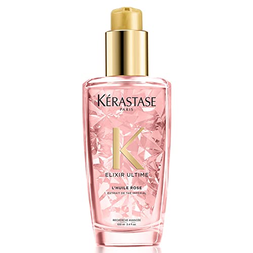 Kérastase Pflegendes Haaröl für coloriertes Haar, Glättend und farbintensivierend, Huile Rose Elixir Ultime, 100 ml