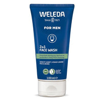 Thumbnail for WELEDA Bio FOR MEN 2in1 Face Wash – erfrischendes Naturkosmetik Männer Gesichtsreinigung/Bartpflege Waschgel mit Weidenrinde & Süßholzwurzel. Herren Reinigungsgel für Gesicht & Bart (vegan / 100ml) im Sale